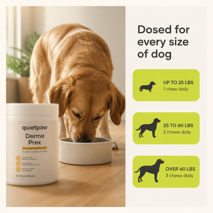 Daily dosing by your dog's weight